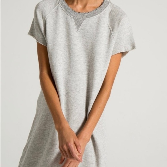 NWT N:Philanthropy CalaLilly Gray Mini Sleeve Sweatshirt Dress Size Small - Picture 3 of 16